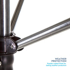 Minky Easy Breeze 45m 4 Arm Rotary Airer - Outdoor Washing Line Dryer with Cover - Silver Alloy Steel - Very Good