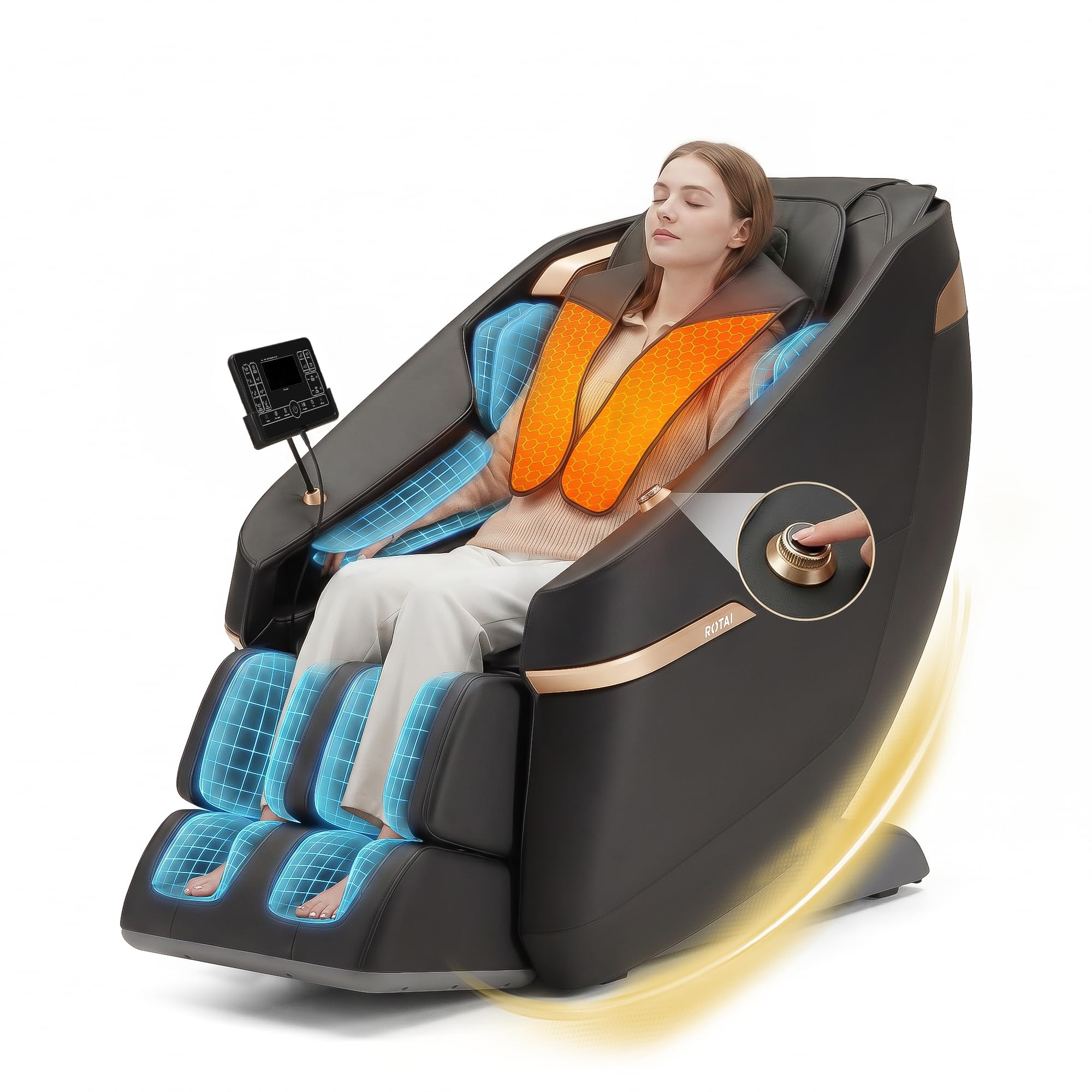 COMFIER Foot Massagers,Heated Feet Massager with Kneading - Very Good