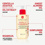 Erborian Centella Cleansing Oil - Makeup Remover Face Wash - All Skin Types - Korean Skincare - 180ml - New