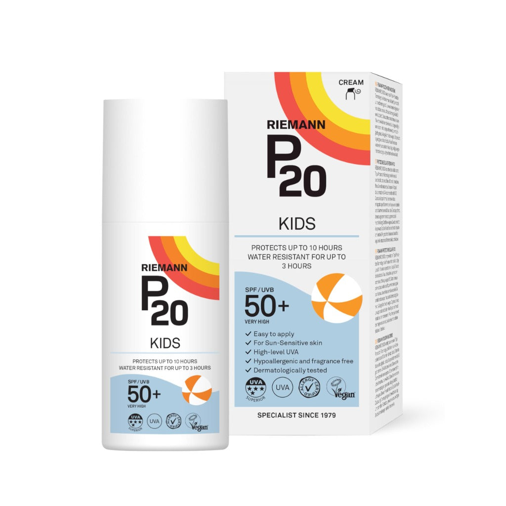 RIEMANN P20 Sun Cream SPF50+ Kids 200ml - High UVA Protection, Long Lasting 10hr, Water Resistant Sunscreen for Children 1+ - New