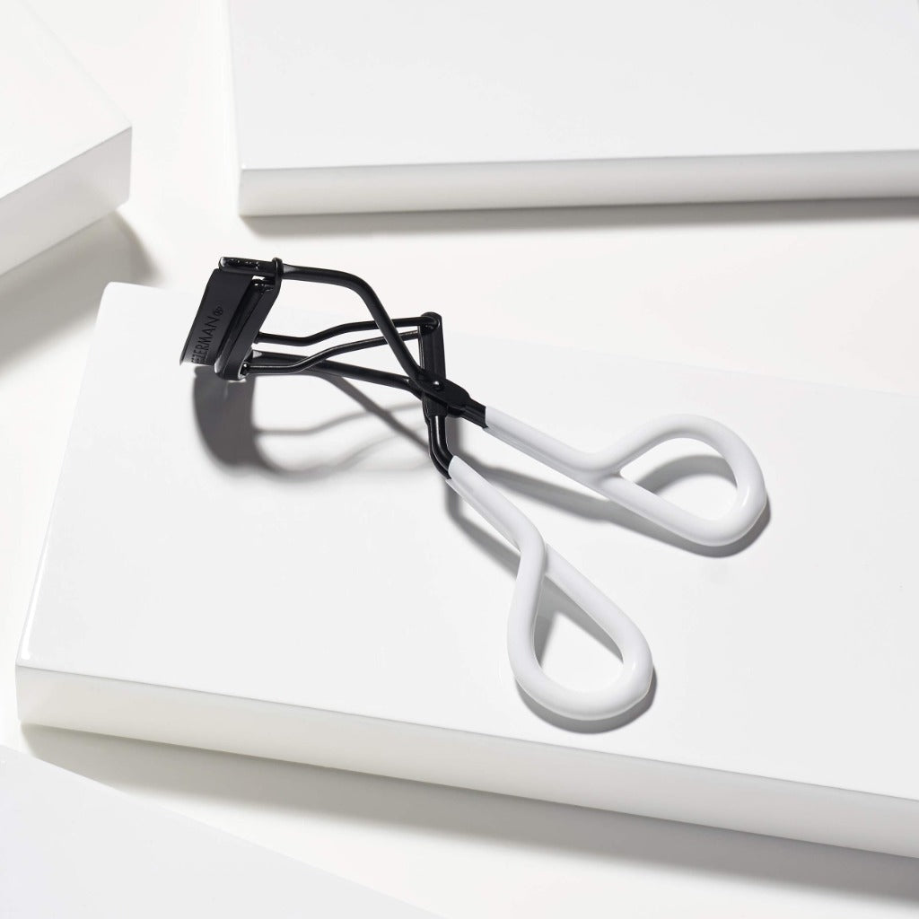 Tweezerman Onyx Great Grip White Eyelash Curler - 3 Replacement Pads - Pack of 1 - Beauty Tool - New