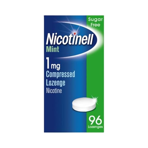 Nicotinell Mint Lozenge 1mg - 96 Lozenges Nicotine Replacement Therapy Stop Smoking Aid - Damaged Box - BBE 12/2027