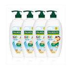 Palmolive Naturals Kids Shower Gel 4x750ml Pump Vitamin E Body Wash Almond Milk Gentle Skin - New - BBE 03/2026