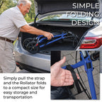 Aidapt Folding Rollator Walker with Padded Seat, Steel Frame, 8 Inch Puncture-Proof Wheels, Walking Aid with Brakes, Shopping Bag & Adjustable Handles for Seniors and Elderly - Very Good