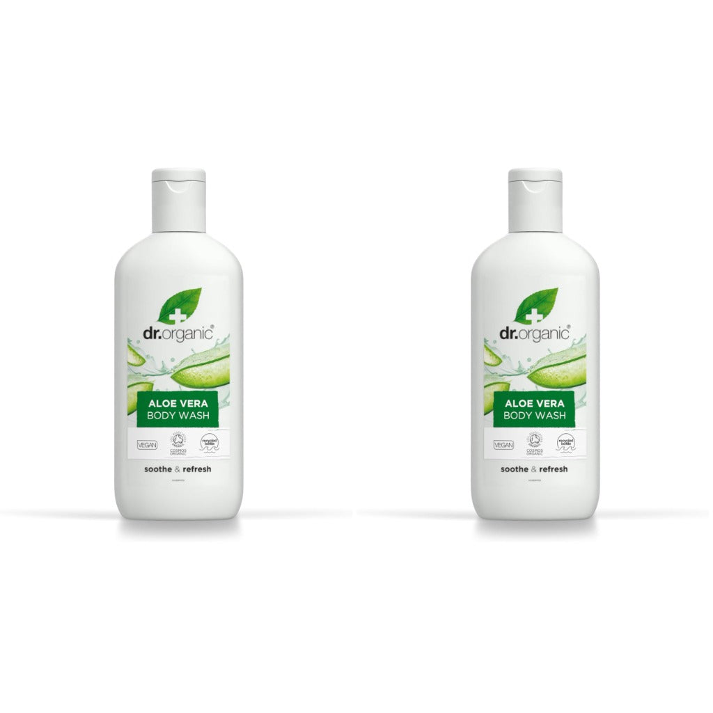 Dr Organic Tea Tree Body Wash, Shower Gel, Natural, Vegan, Cruelty-Free, Paraben & SLS-Free, Recyclable & Recycled Ocean Bound Plastic, Certified Organic, 250ml, Packaging may vary - New