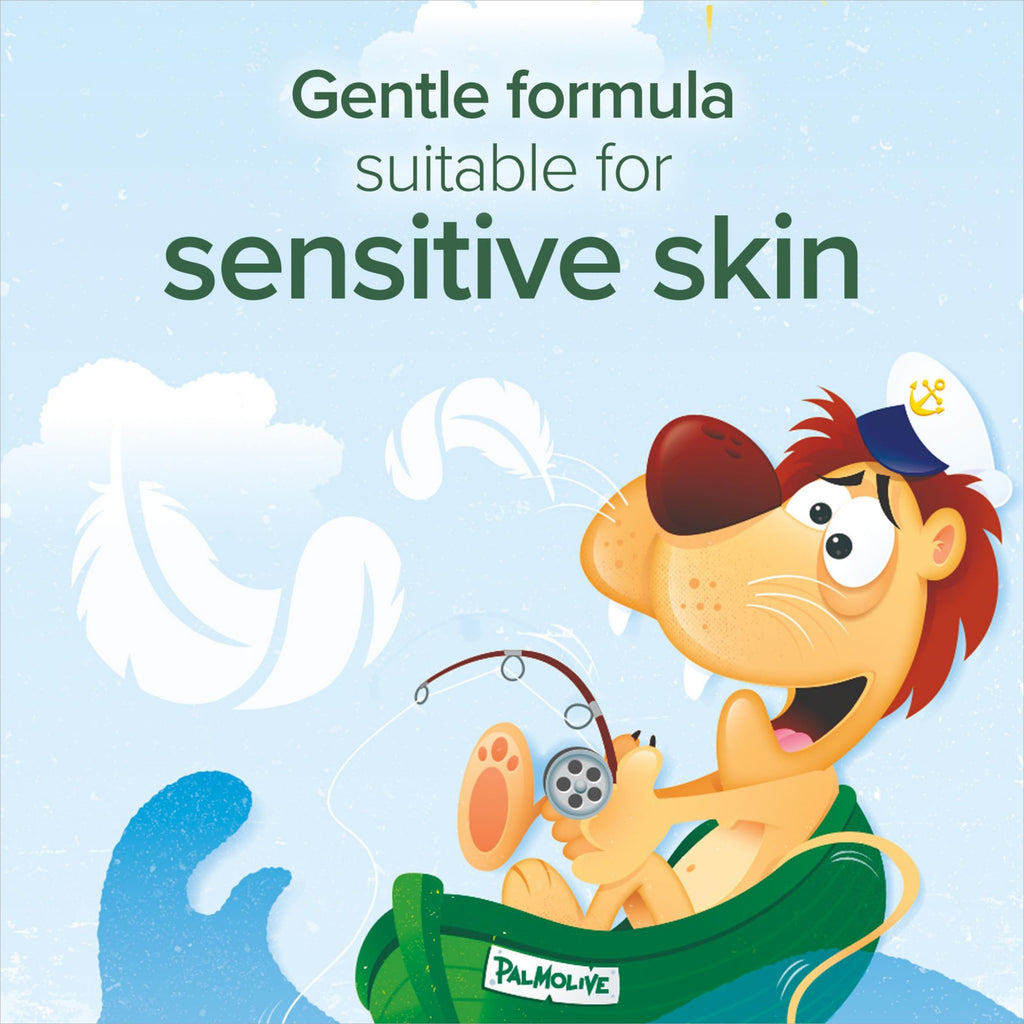 Palmolive Naturals Kids Shower Gel - 4x 750ml Pump - Vitamin E Body Wash - Almond Milk - Sensitive Skin - Damaged Box - BBE 04/2026