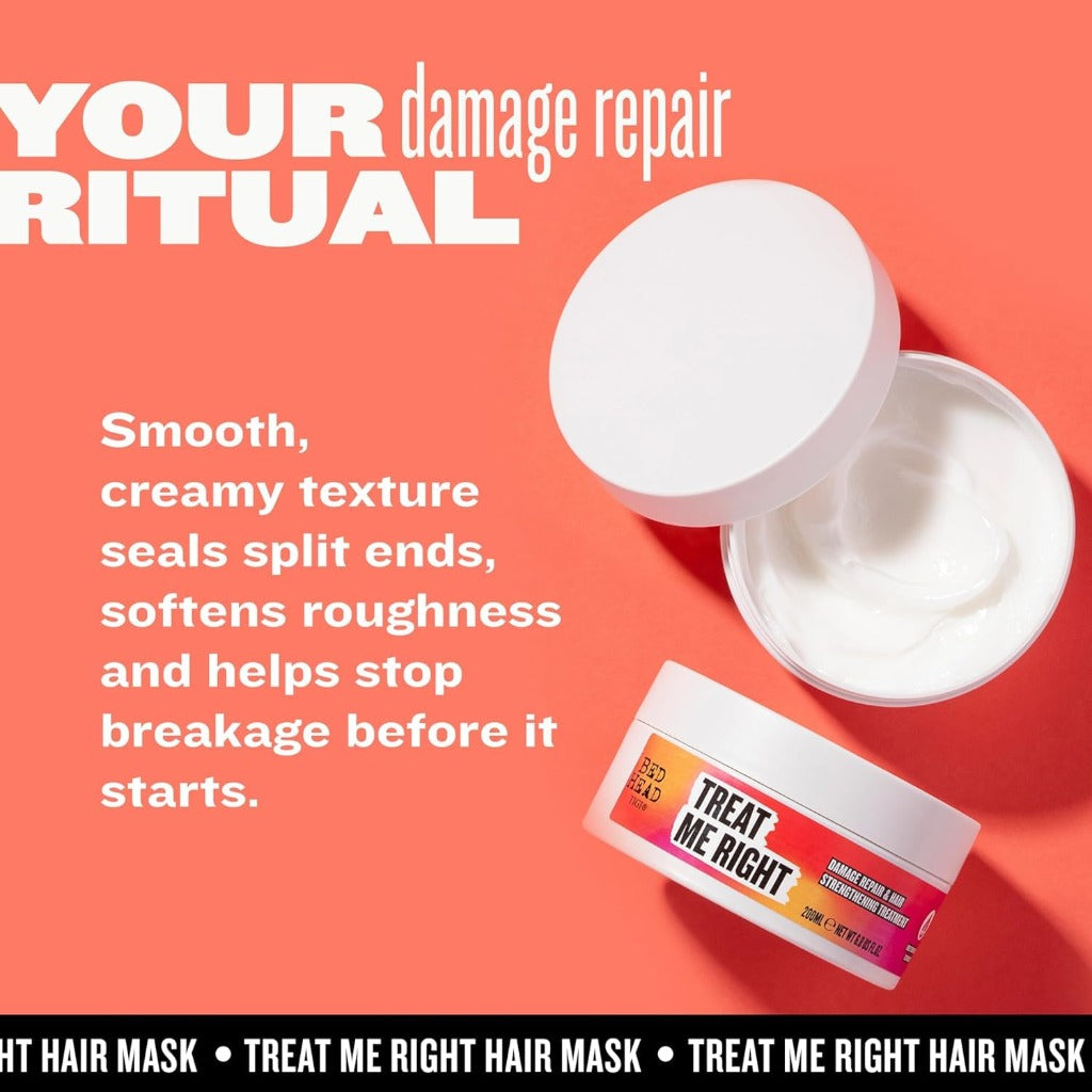 Bed Head by TIGI Treat Me Right Hair Mask, 200ml - Damaged Box