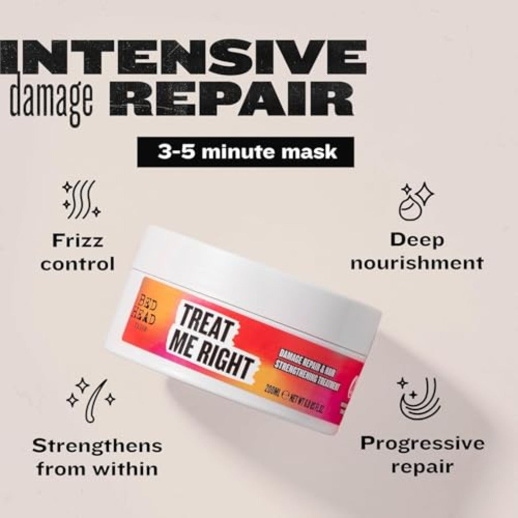 Bed Head by TIGI Treat Me Right Hair Mask, 200ml - Damaged Box