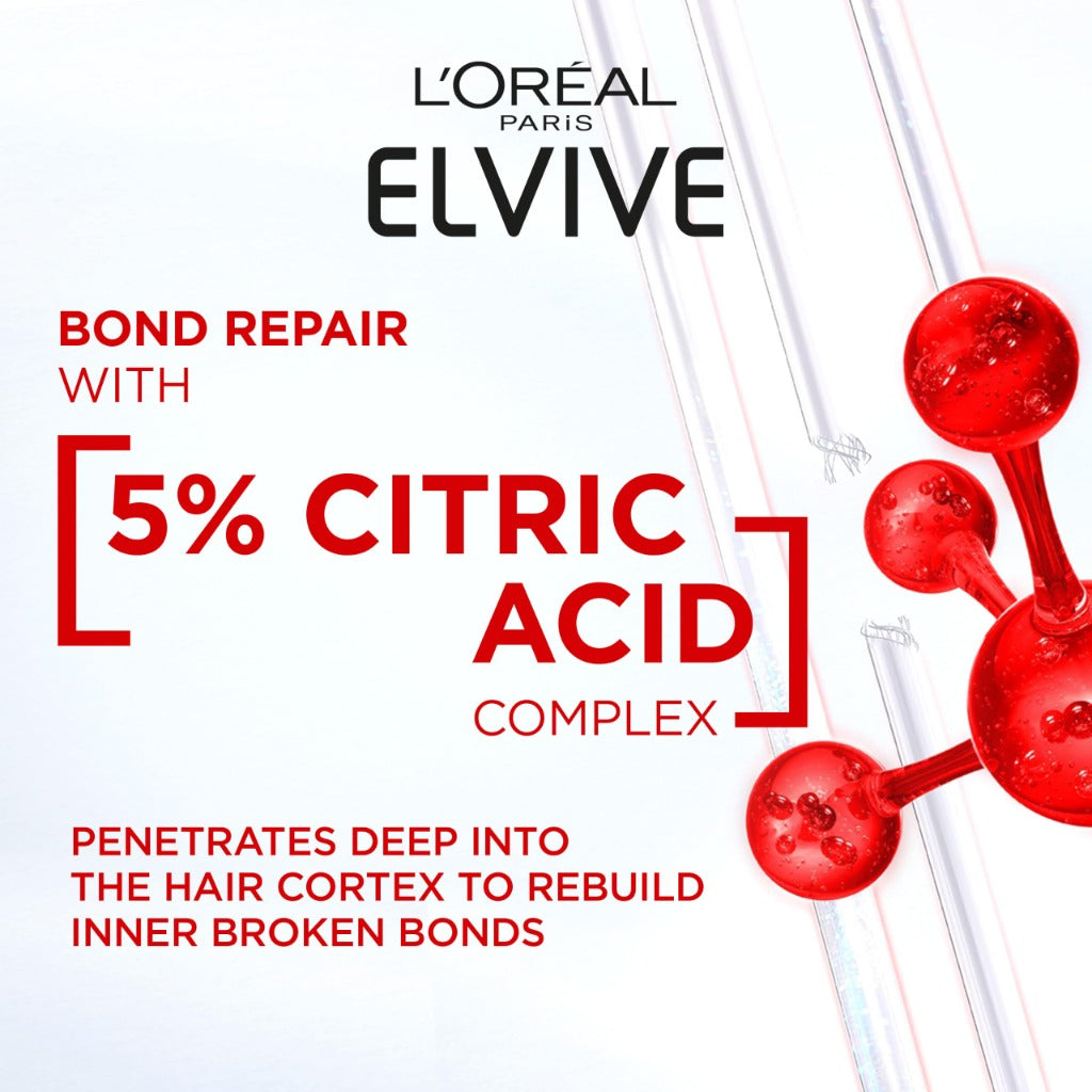 L'Or'eal Paris Elvive Bond Repair Sulphate-Free Shampoo, Damaged Hair, 200ml - New