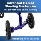 KneeRover KneeCycle Hybrid Knee Walker Scooter - All Terrain Front Axle - Foot Leg Ankle Injury Mobility Aid - New