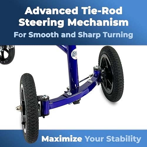 KneeRover KneeCycle Hybrid Knee Walker Scooter - All Terrain Front Axle - Foot Leg Ankle Injury Mobility Aid - New