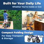 KneeRover KneeCycle Hybrid Knee Walker Scooter - All Terrain Front Axle - Foot Leg Ankle Injury Mobility Aid - New