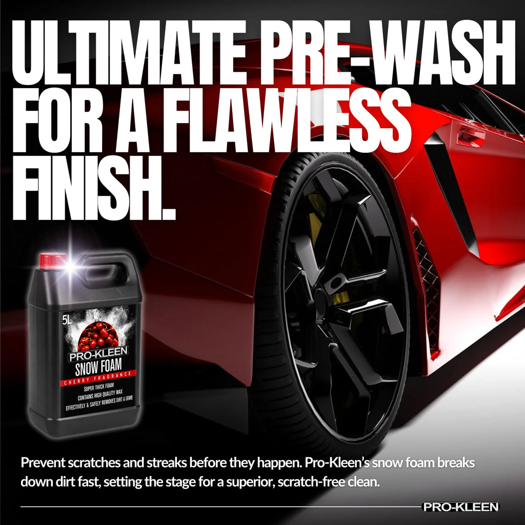 Pro-Kleen Cherry Snow Foam with Wax - 10L - Super Thick, Non-Caustic Car Wash Cleaner - New