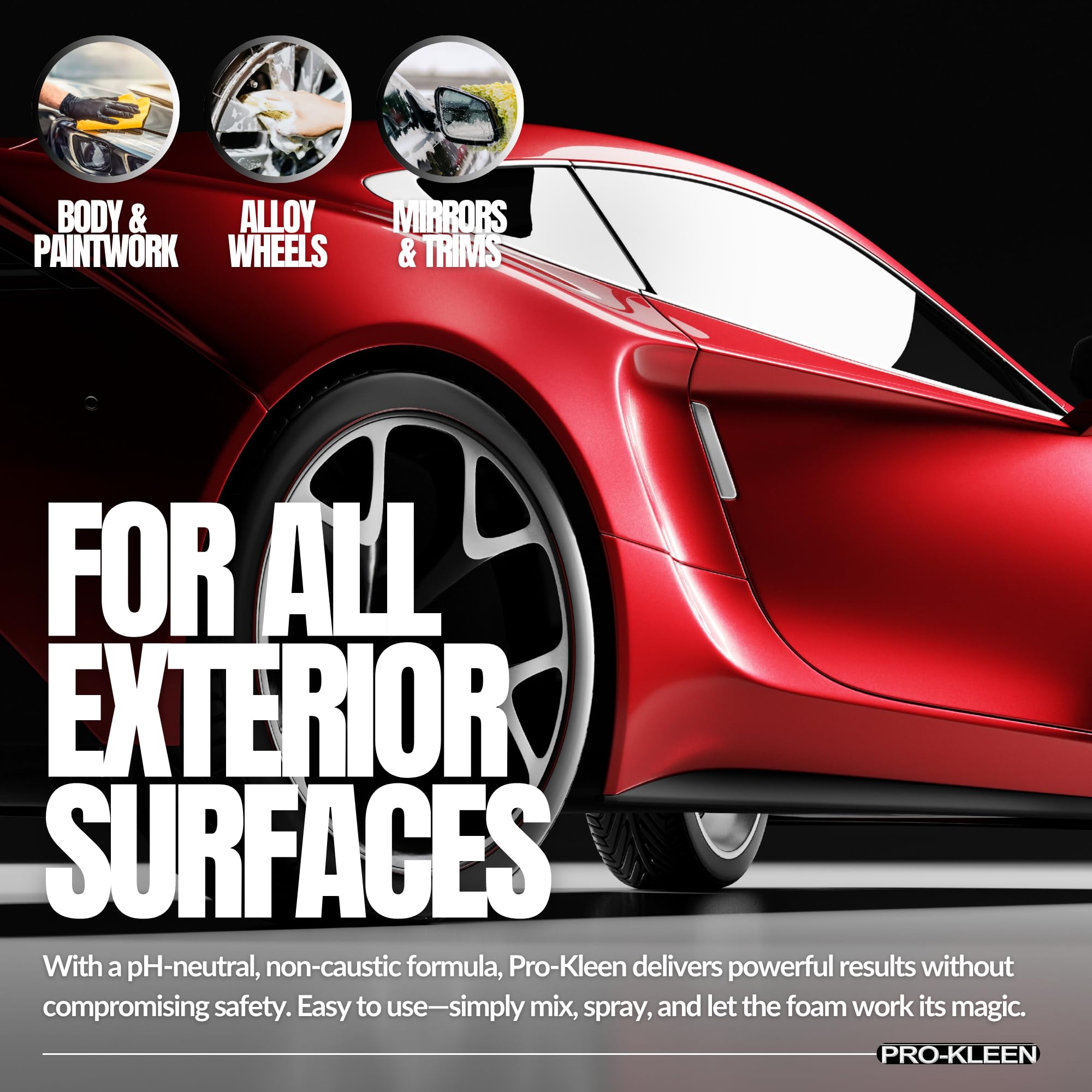 Pro-Kleen Cherry Snow Foam with Wax - 10L - Super Thick, Non-Caustic Car Wash Cleaner - New