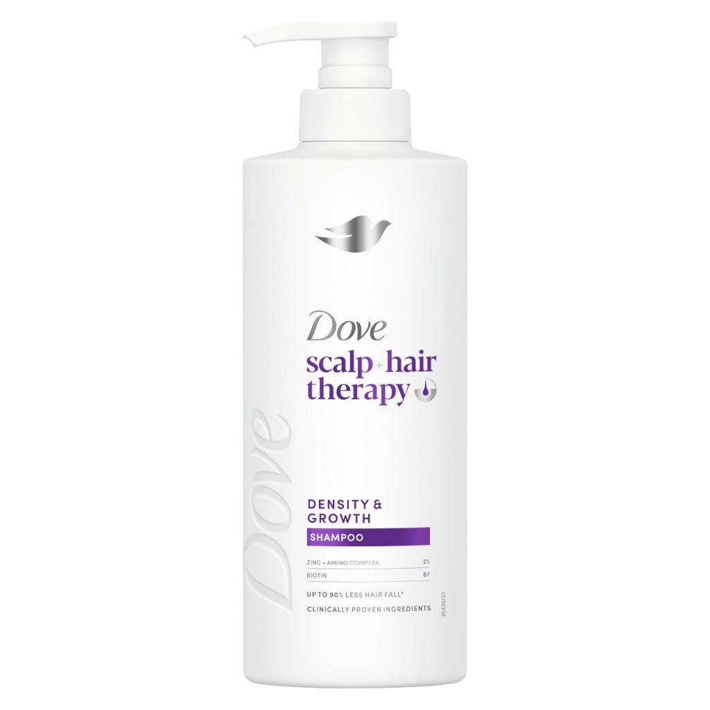 Dove Scalp + Hair Therapy Density & Growth Shampoo - Amino Complex, Zinc, Biotin - 400ml - Hair Fall Control - New