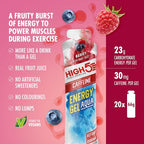 HIGH5 Aqua Caffeine Gels - Berry 20 x 66g - Carbohydrate Energy Fuel for Running Cycling Hiking Endurance - New - BBE 07/2026