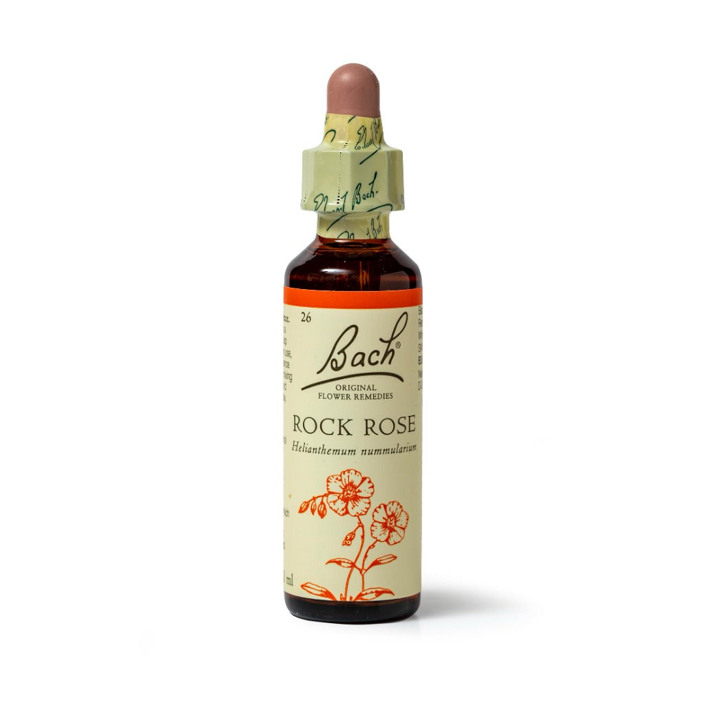 Bach Original Flower Remedies Rock Rose - Natural Flower Essence - Emotional Wellness - 20ml - Damaged Box - BBE 07/2030