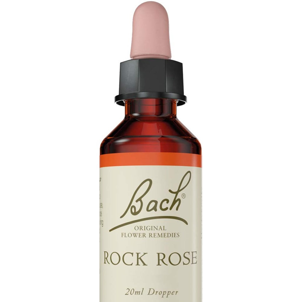 Bach Original Flower Remedies Rock Rose - Natural Flower Essence - Emotional Wellness - 20ml - Damaged Box - BBE 07/2030