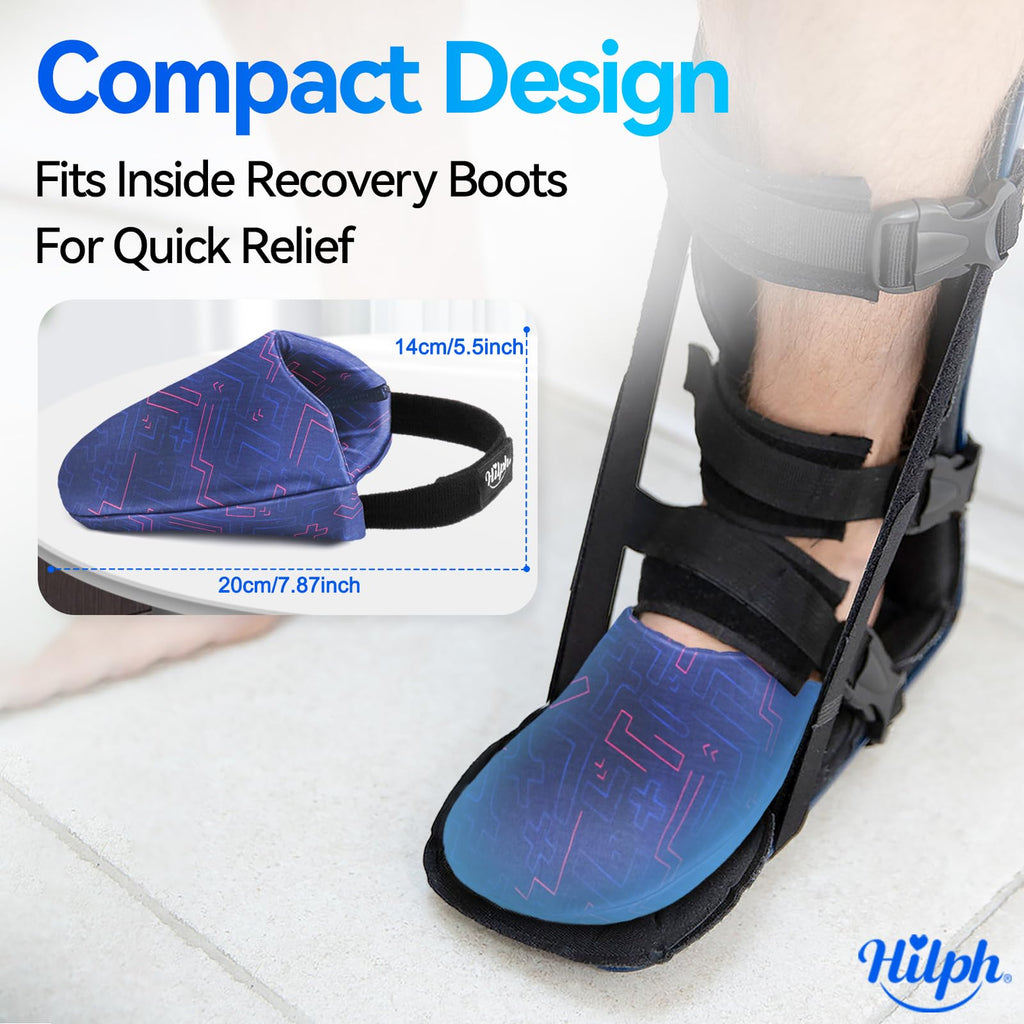 Hilph Foot & Toe Ice Pack Wrap - Cold Therapy for Broken Toes, Bunion Surgery, Swelling Relief, Pain Recovery - Damaged Box