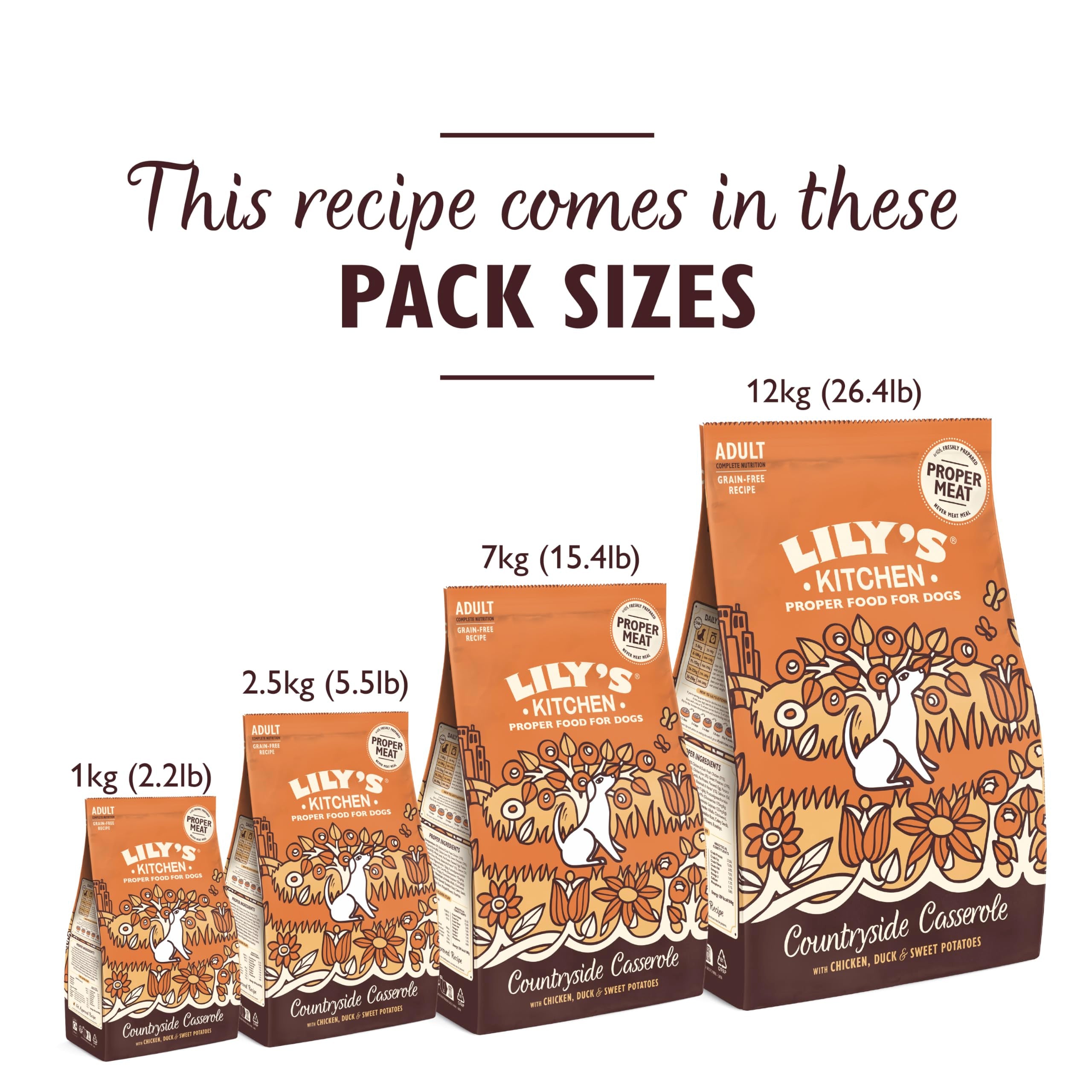 Lily's Kitchen Adult Dry Dog Food - Chicken & Duck Grain-Free Recipe - 7kg Bag Natural Ingredients - Very Good