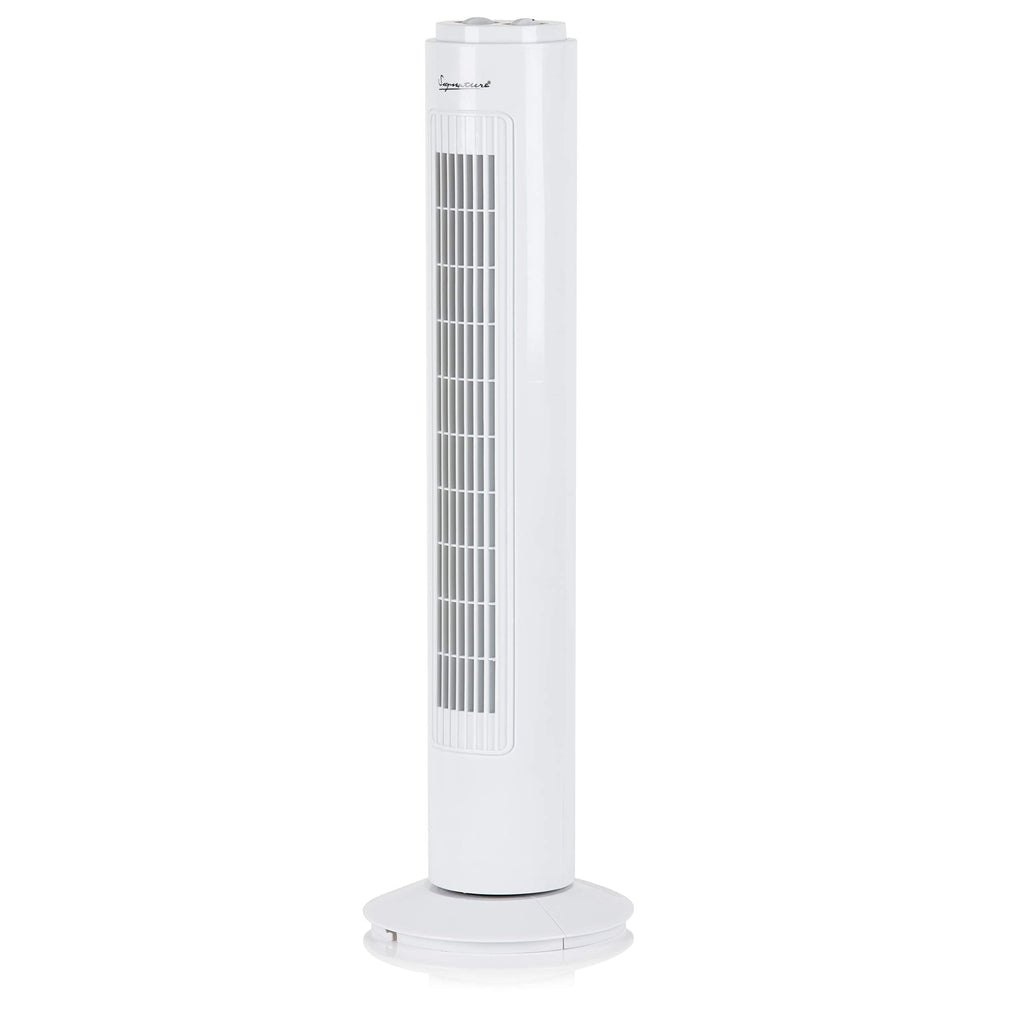 Signature 3 Speed Tower Fan with Oscillation, Adjustable Ti - New