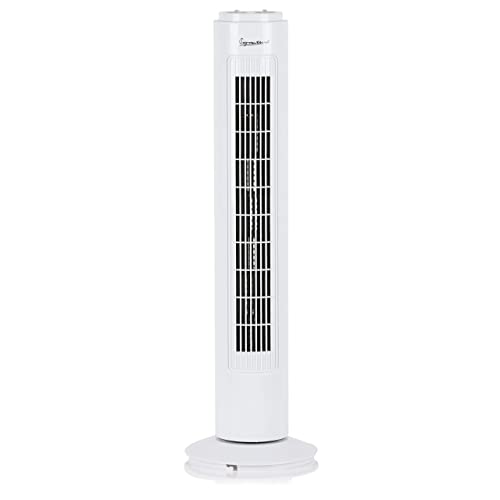 Signature 3 Speed Tower Fan with Oscillation, Adjustable Ti - New