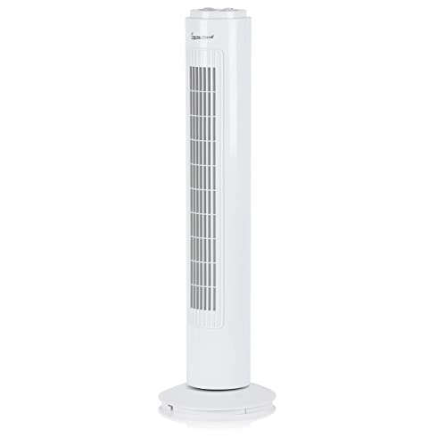 Signature 3 Speed Tower Fan with Oscillation, Adjustable Ti - New