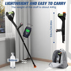 Folding Elbow Crutches for Adults - Lightweight, Height Adjustable Forearm Crutches with Ergonomic Grip, Non-Slip Base - Pair 2PCS Mobility - Very Good