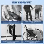 Folding Elbow Crutches for Adults - Lightweight, Height Adjustable Forearm Crutches with Ergonomic Grip, Non-Slip Base - Pair 2PCS Mobility - Very Good