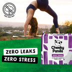 The Cheeky Panda Organic Sanitary Towels - Heavy Flow - 6 x 12 Bamboo Pads - 72 Count Women's Eco-Friendly Period Pads - Damaged Box