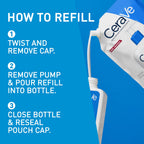 CeraVe Moisturising Lotion Refill With Hyaluronic Acid and 3 Essential Ceramides for Dry to Very Dry Skin, Face & Body Lotion, Lightweight, Fast-Absorbing, Dermatologist Developed, 473 ml - Damaged Box