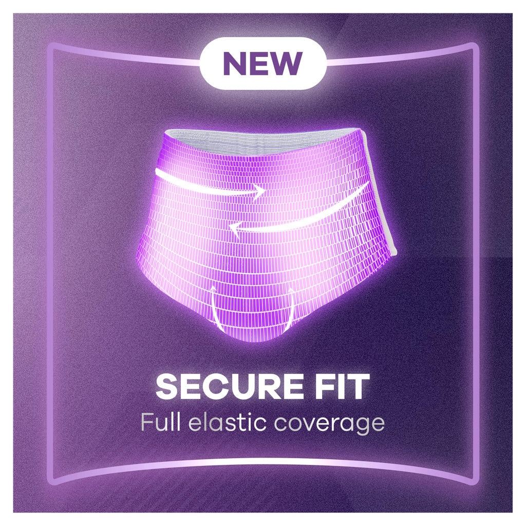 Always Discreet Maximum Protection Incontinence Pants M - Medium - 4x8 Count - Discreet Absorbency - Damaged Box