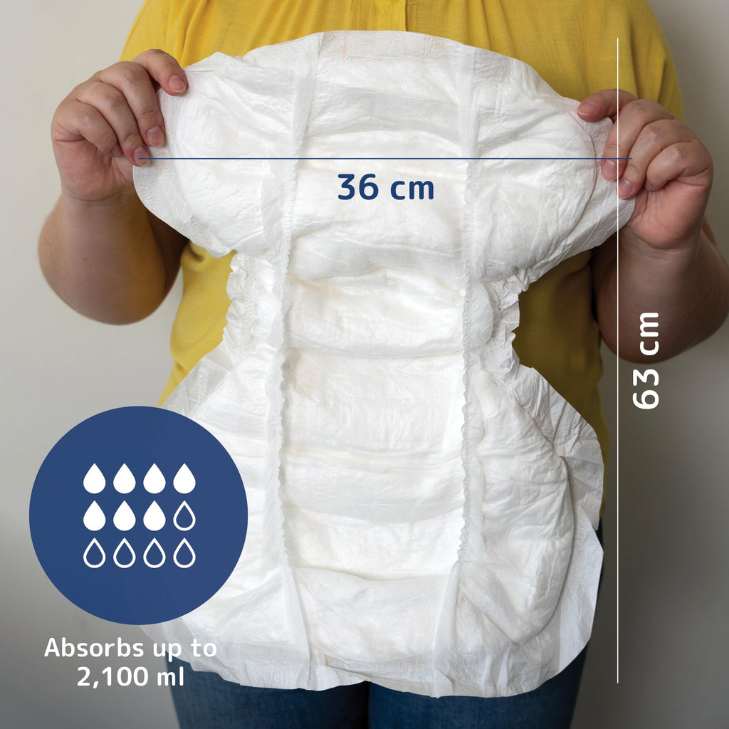 ABENA San Premium Incontinence Pads - Shaped Absorbent Pads - 2100ml - Size 7 - 30 Pack - Breathable Discreet Protection - Damaged Box