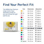 ABENA San Premium Incontinence Pads - Shaped Absorbent Pads - 2100ml - Size 7 - 30 Pack - Breathable Discreet Protection - Damaged Box