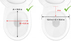 PEPE Mobility Raised Toilet Seat with Lid - Riser Booster Extension for Disabled & Elderly - Toilet Aid - New