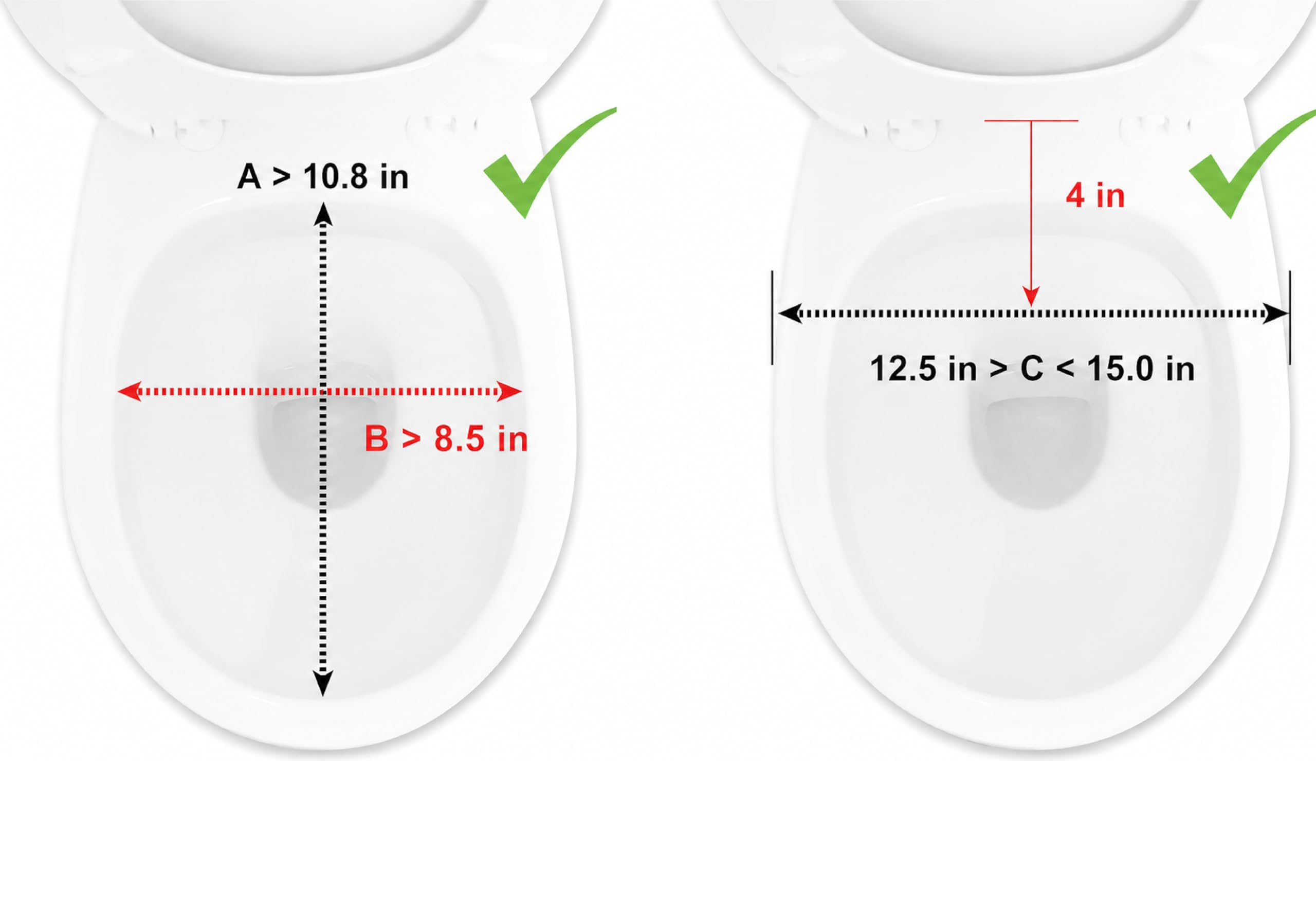 PEPE Mobility Raised Toilet Seat with Lid - Riser Booster Extension for Disabled & Elderly - Toilet Aid - New