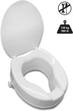 PEPE Mobility Raised Toilet Seat with Lid - Riser Booster Extension for Disabled & Elderly - Toilet Aid - New