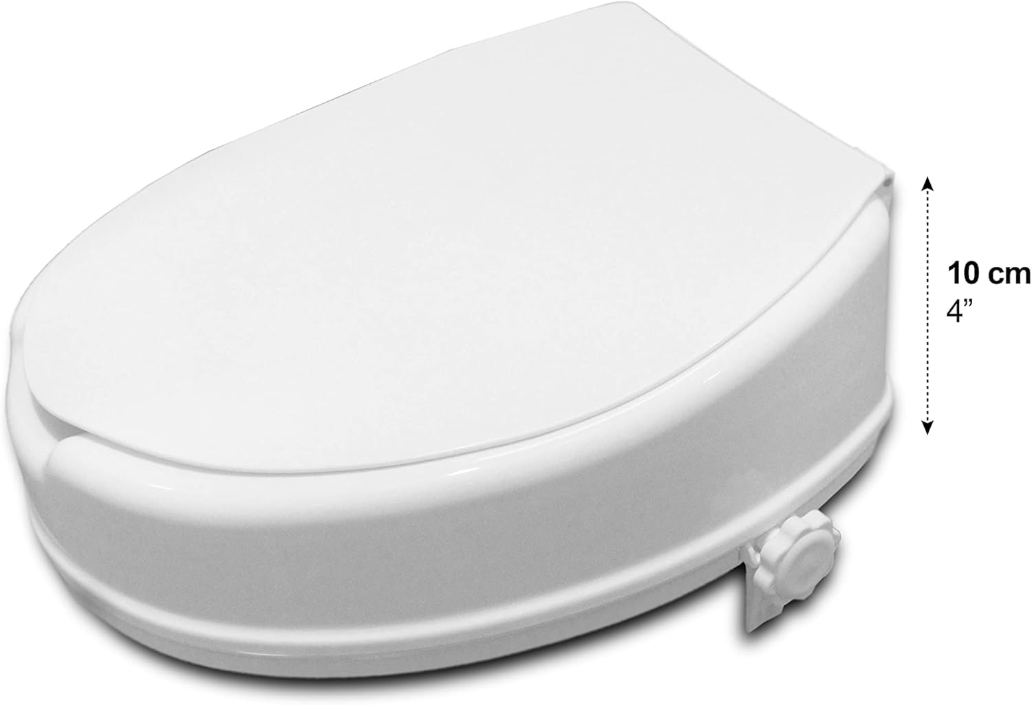 PEPE Mobility Raised Toilet Seat with Lid - Riser Booster Extension for Disabled & Elderly - Toilet Aid - New