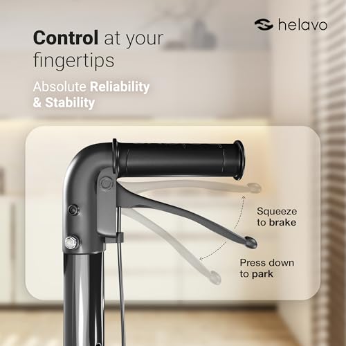 Helavo 3 Wheel Walker Tri-Walker Double Front Wheel Narrow Mobility Aid for Seniors - Damaged Box