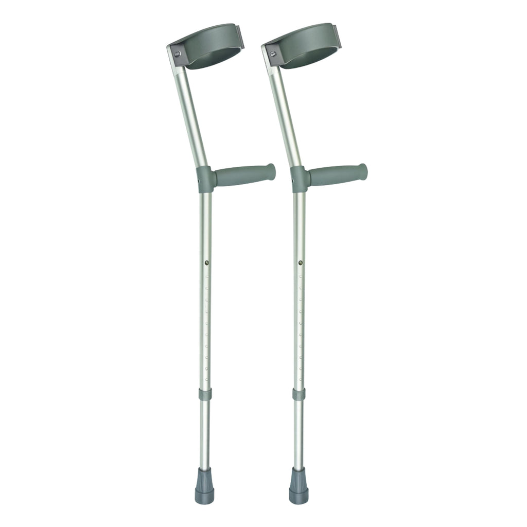 Days Double Adjustable Crutches for Adults, Comfort Handle, Lightweight Mobility Aid, Handle to Ground Height 66 cm-94 cm - New