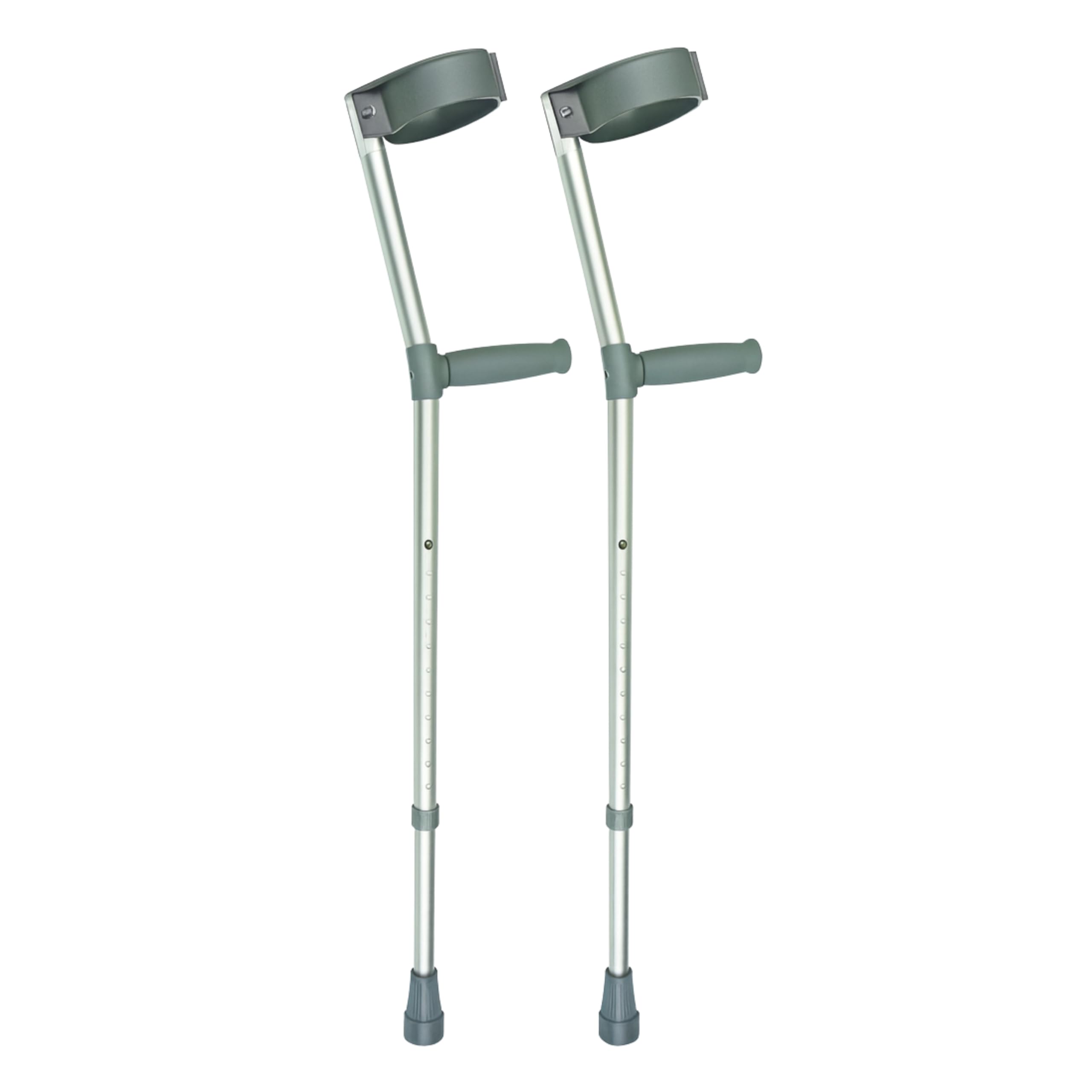 Days Double Adjustable Crutches for Adults, Comfort Handle, Lightweight Mobility Aid, Handle to Ground Height 66 cm-94 cm - New