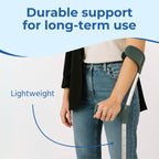 Days Double Adjustable Crutches for Adults, Comfort Handle, Lightweight Mobility Aid, Handle to Ground Height 66 cm-94 cm - New