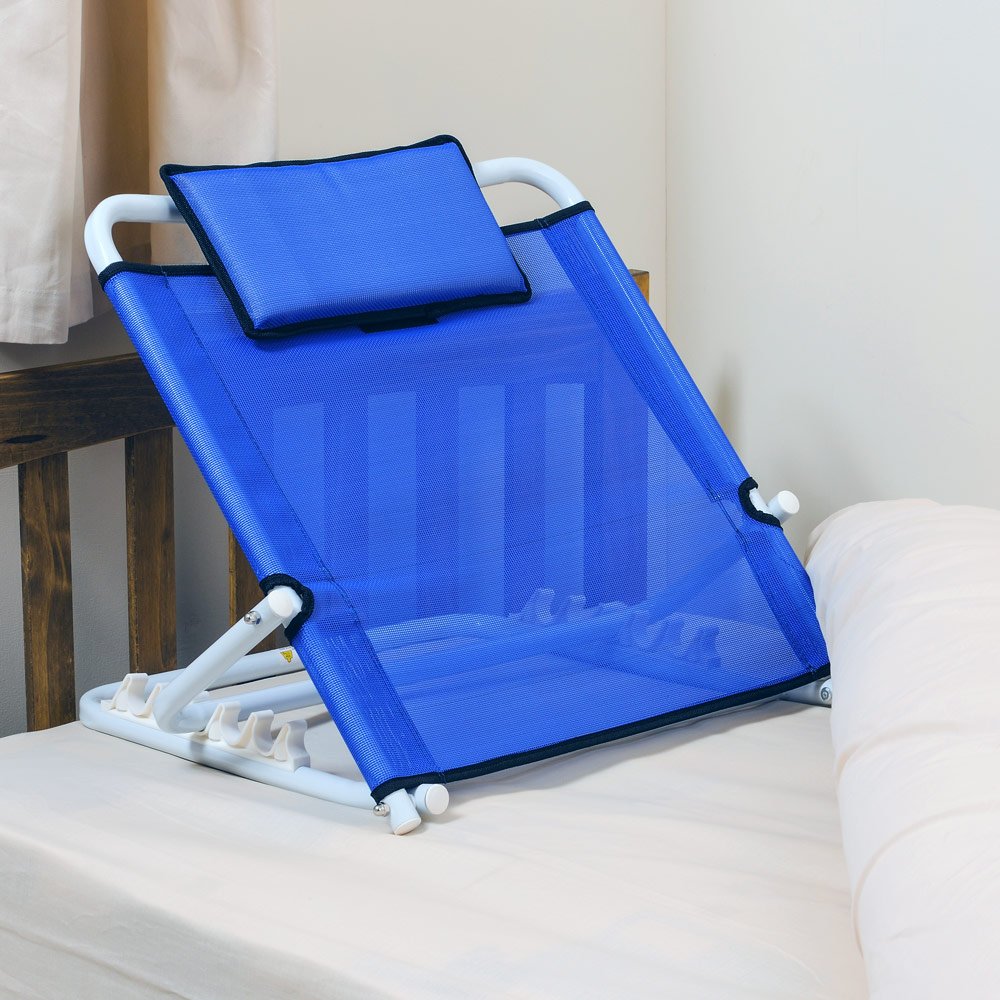 NRS Healthcare Adjustable Angle Back Rest - Blue - Pack of 1 - L98229 - Bed Support Cushion Aid - New