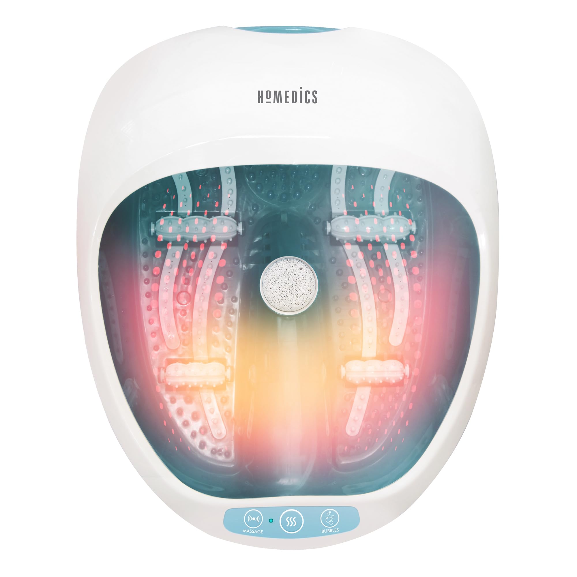 Homedics Foot Spa Massager - Vibration Rollers, Keep Warm Function, Home Pedicure, Relaxation, Soothing Foot Bath - Good