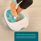 Homedics Foot Spa Massager - Vibration Rollers, Keep Warm Function, Home Pedicure, Relaxation, Soothing Foot Bath - Good