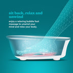Homedics Foot Spa Massager - Vibration Rollers, Keep Warm Function, Home Pedicure, Relaxation, Soothing Foot Bath - Good