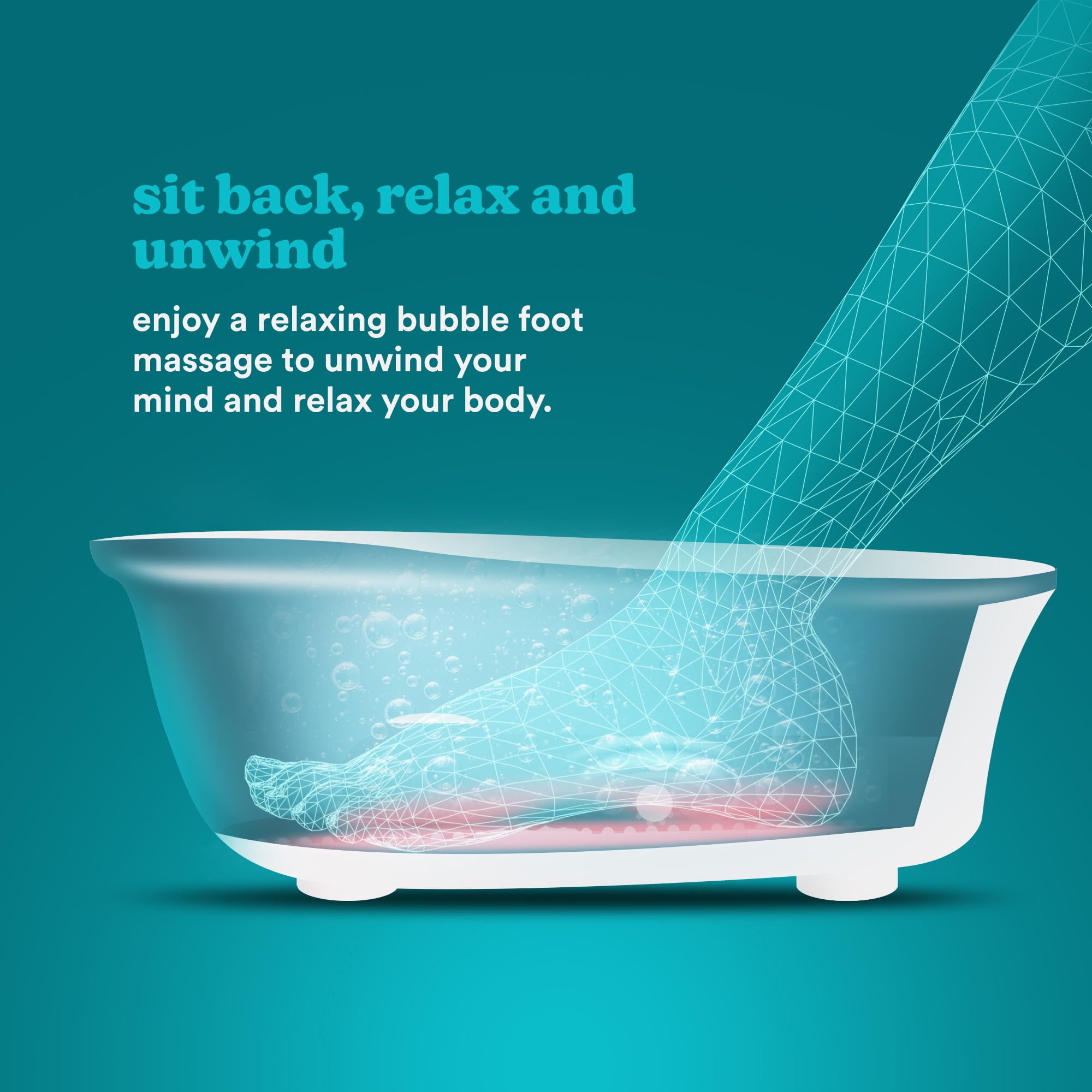 Homedics Foot Spa Massager - Vibration Rollers, Keep Warm Function, Home Pedicure, Relaxation, Soothing Foot Bath - Good