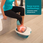 Homedics Foot Spa Massager - Vibration Rollers, Keep Warm Function, Home Pedicure, Relaxation, Soothing Foot Bath - Good