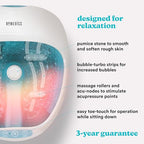 Homedics Foot Spa Massager - Vibration Rollers, Keep Warm Function, Home Pedicure, Relaxation, Soothing Foot Bath - Good