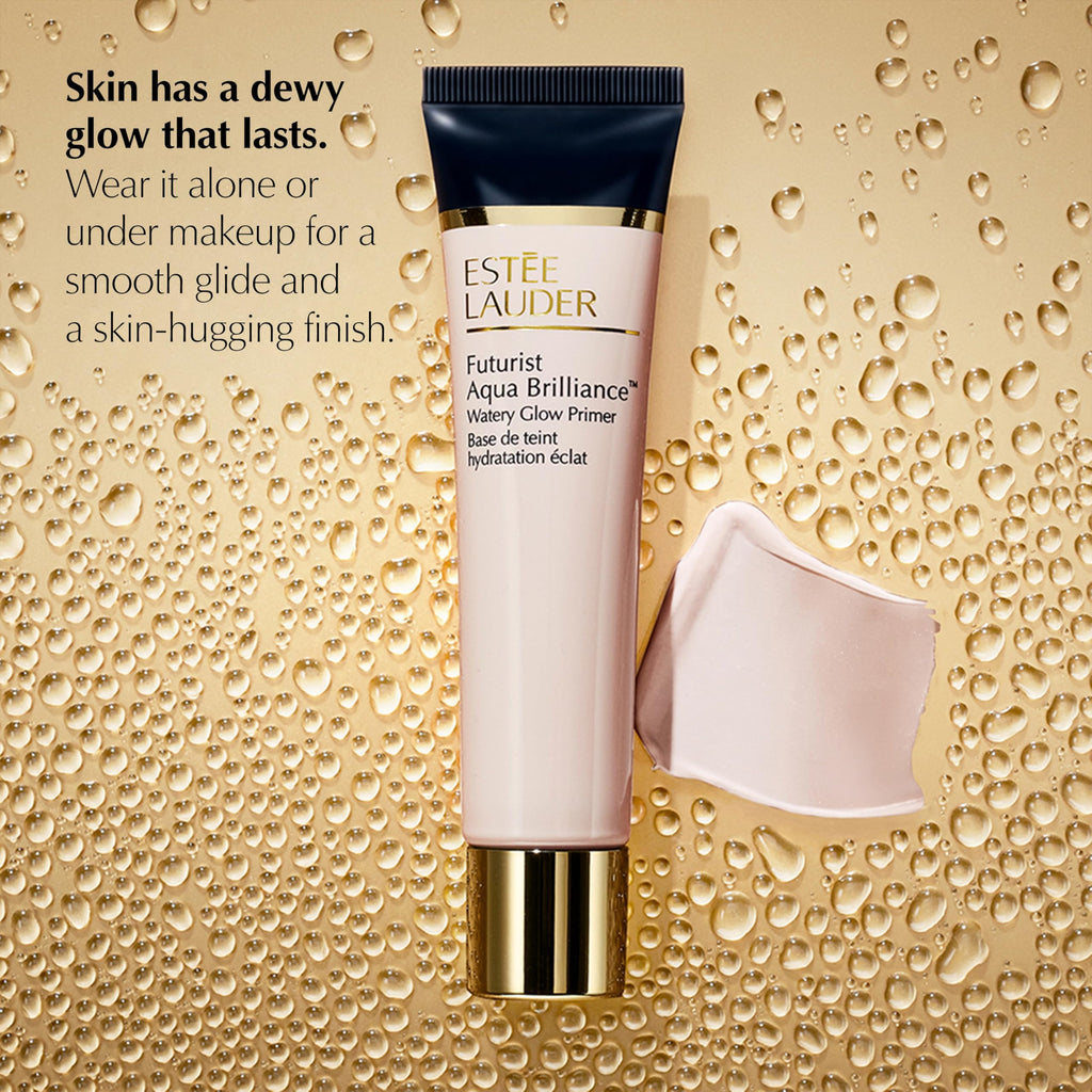 Est'ee Lauder Futurist Aqua BrillianceTM Watery Glow Primer with Hylauronic Acid for Triple Moisture - New
